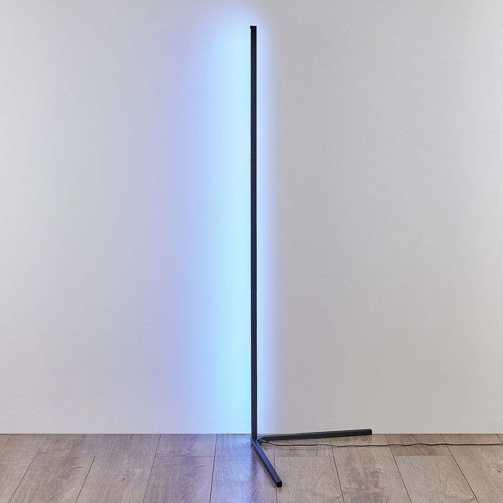 Černá LED stojací lampa (výška 141 cm) Level – Trio TRIO