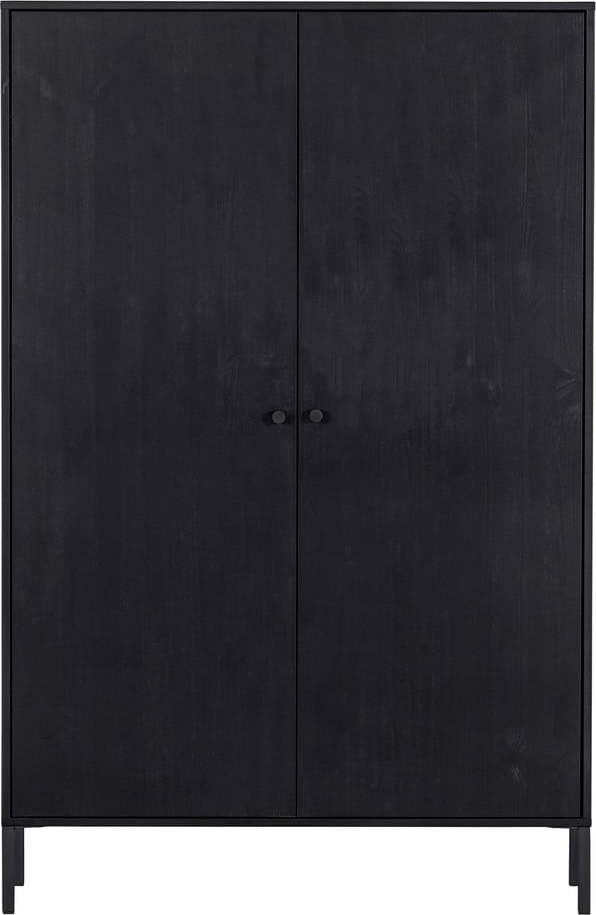 Černá skříňka z borovicového dřeva 100x155 cm Xam – WOOOD WOOOD