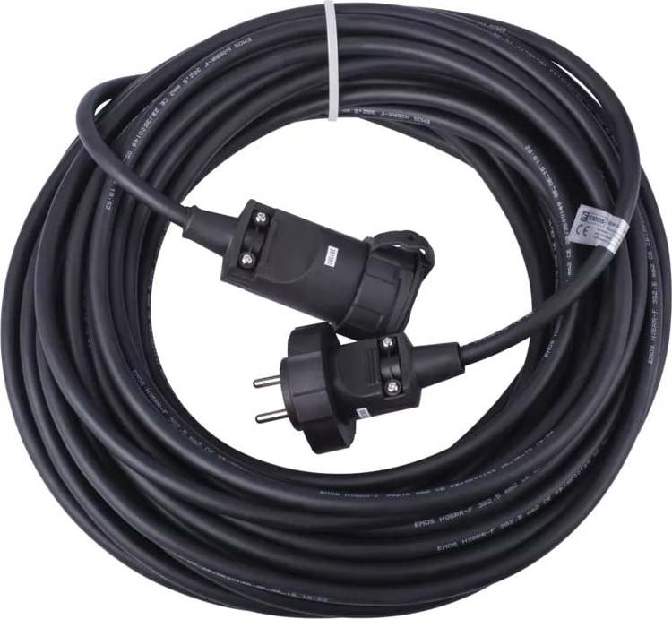 Černý prodlužovací kabel 20 m – EMOS Emos