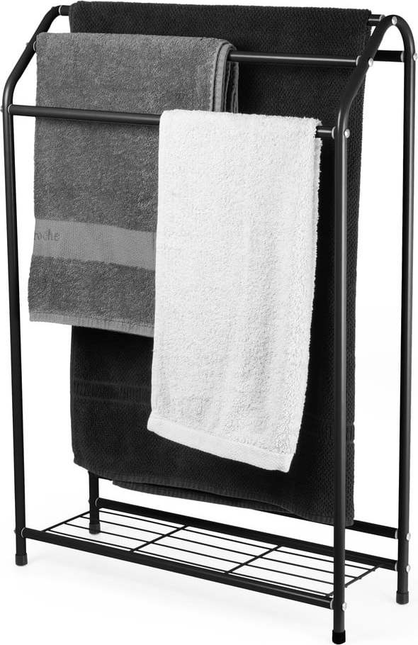 Černý stojan na ručníky Grena – Compactor Compactor