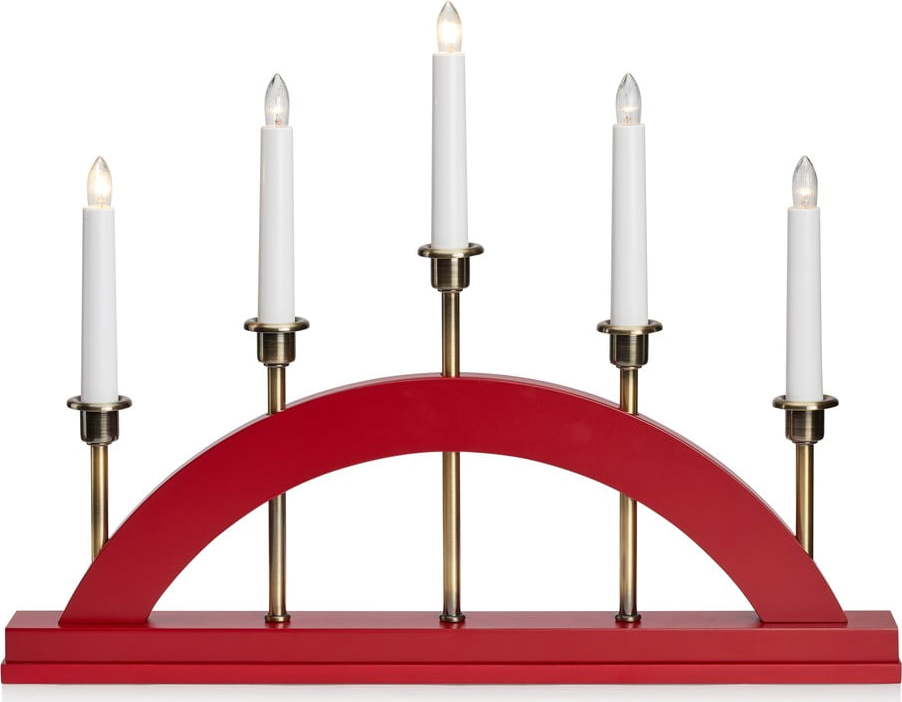 Červená světelná dekorace s vánočním motivem Bridge – Markslöjd Markslöjd