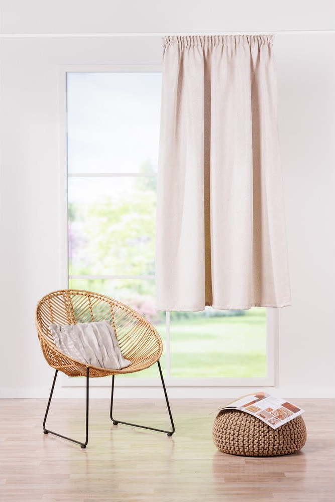 Krémový závěs 140x160 cm Soho – Mendola Fabrics Mendola Fabrics