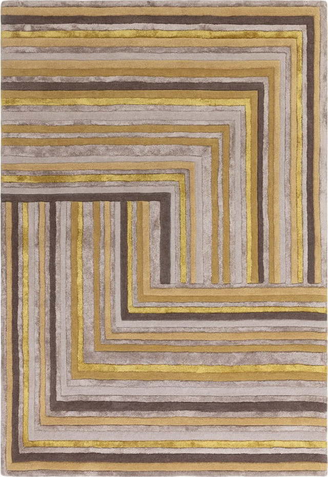 Okrově žlutý vlněný koberec 160x230 cm Network Gold – Asiatic Carpets Asiatic Carpets