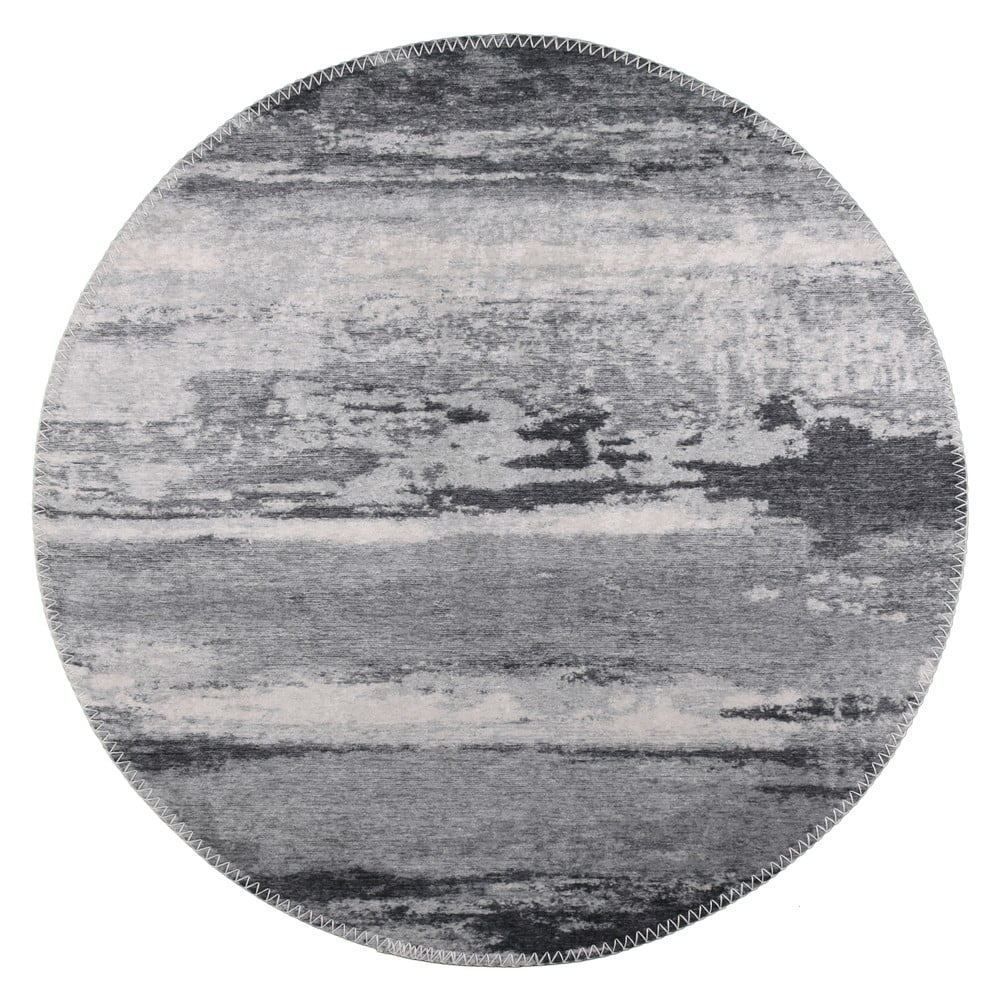 Šedý pratelný kulatý koberec ø 120 cm – Vitaus Vitaus