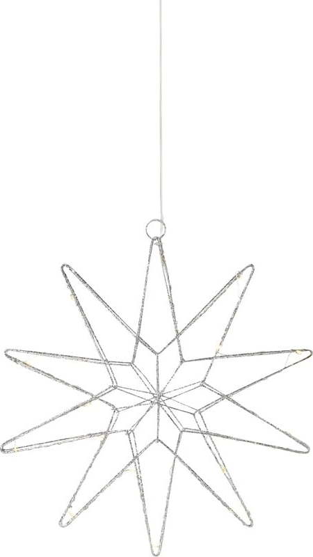 Světelná dekorace s vánočním motivem ve stříbrné barvě ø 31 cm Gleam – Markslöjd Markslöjd