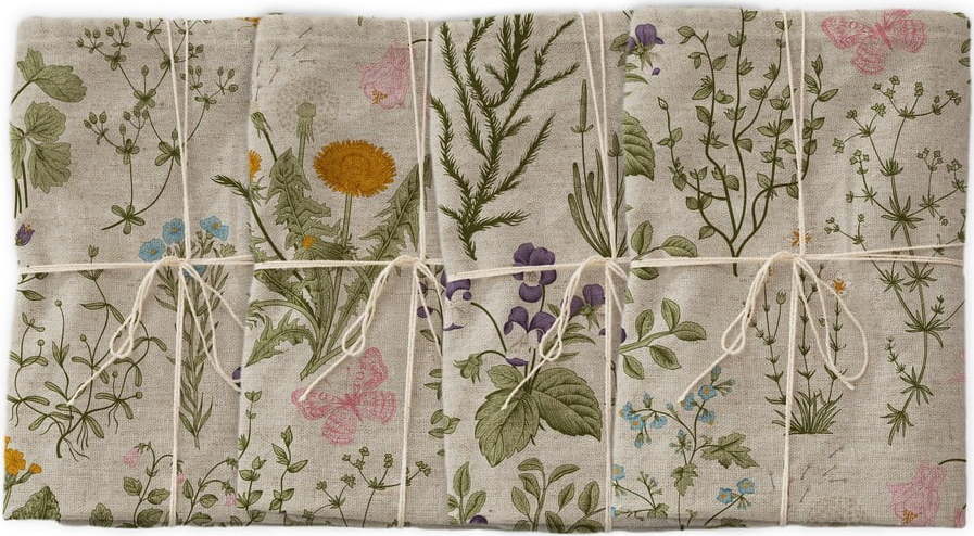 Textilní ubrousky v sadě 4 ks Botanical – Surdic Surdic