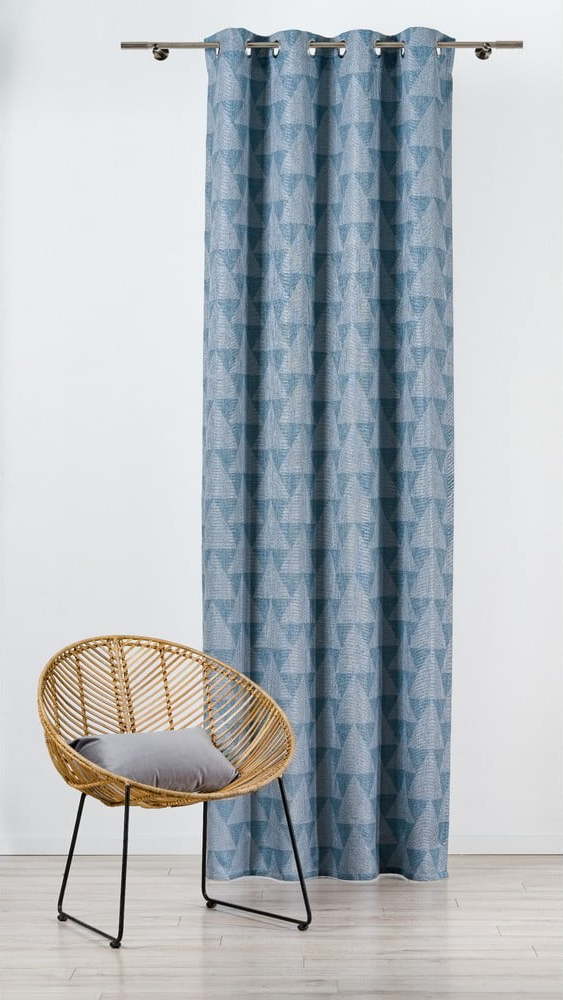 Tyrkysový závěs 130x260 cm Zatapa – Mendola Fabrics Mendola Fabrics