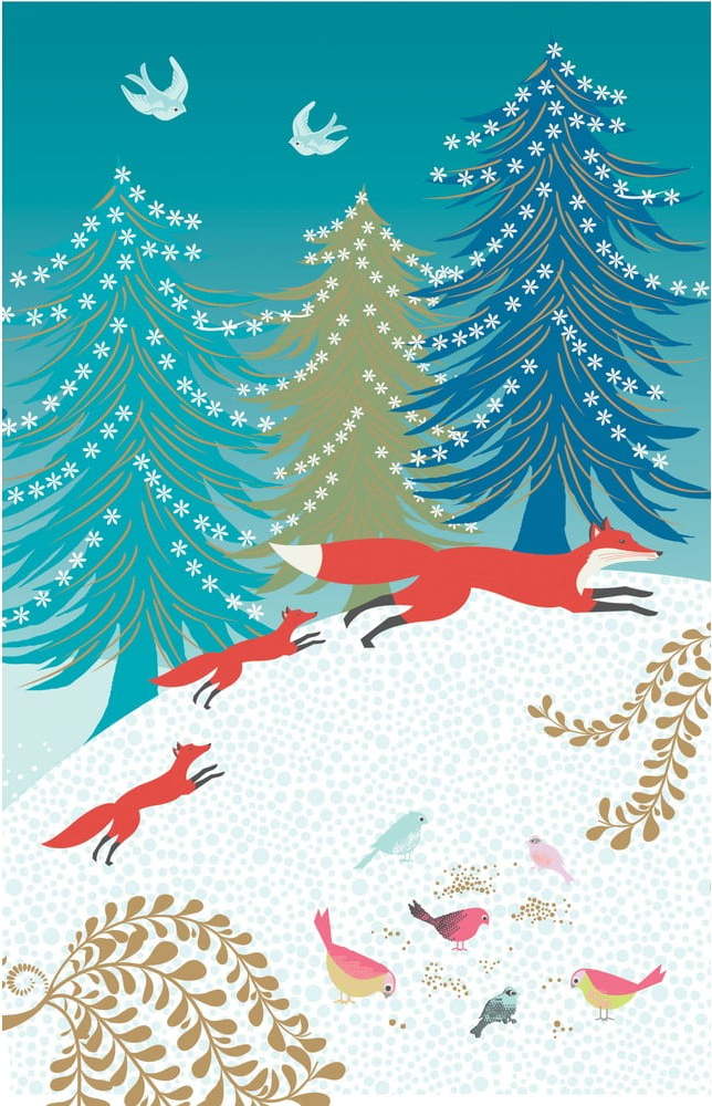 Vánoční přání v sadě 5 ks Christmas – Roger la Borde Roger la Borde