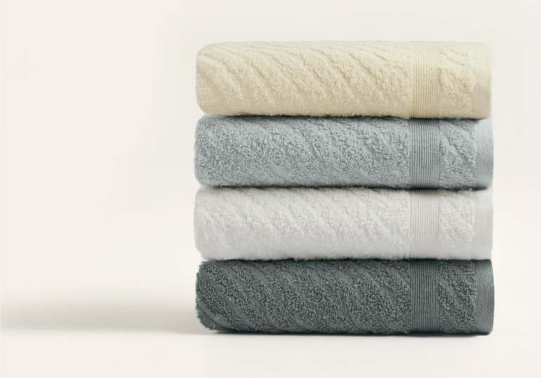 Bavlněné ručníky v sadě 4 ks 90x50 cm - Foutastic Foutastic