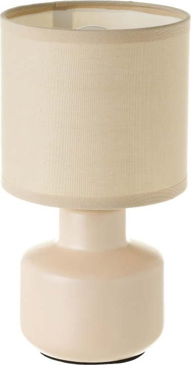 Béžová keramická stolní lampa s textilním stínidlem (výška 22 cm) – Casa Selección Casa Selección