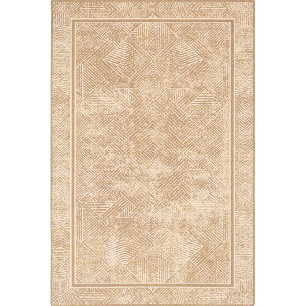 Béžový vlněný koberec 100x180 cm Jenny – Agnella Agnella