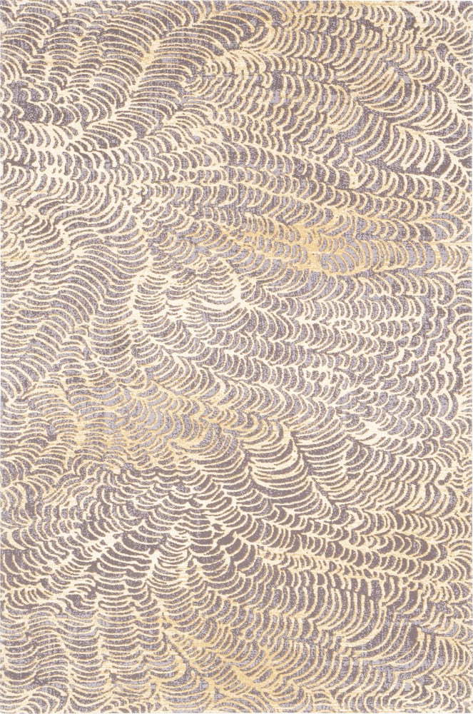 Béžový vlněný koberec 100x180 cm Koi – Agnella Agnella