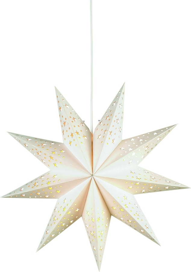 Bílá světelná dekorace s vánočním motivem ø 45 cm Solvalla – Markslöjd Markslöjd