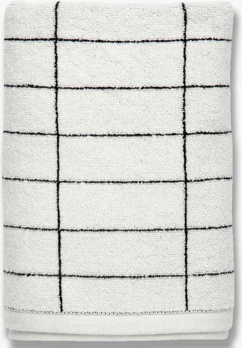 Bílé bavlněné ručníky v sadě 2 ks 40x60 cm Tile Stone – Mette Ditmer Denmark Mette Ditmer Denmark