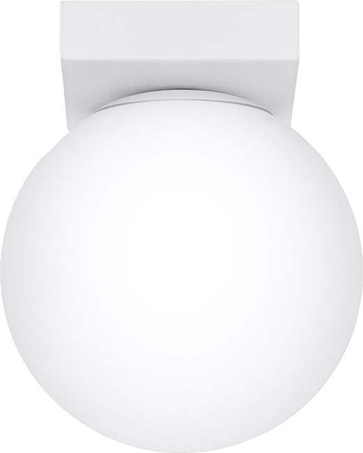 Bílé stropní svítidlo se skleněným stínidlem ø 12 cm Umerta – Nice Lamps Nice Lamps
