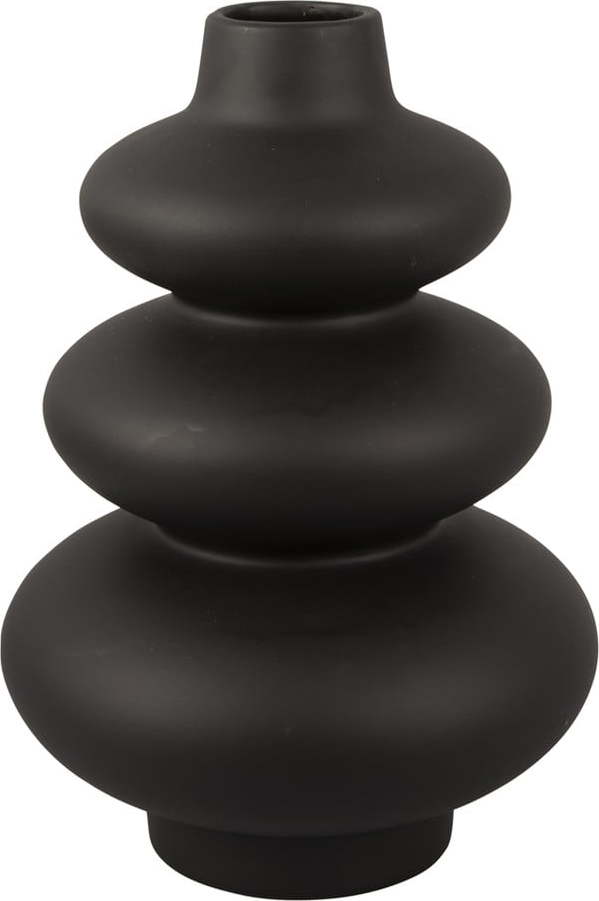 Černá keramická váza Karlsson Circles