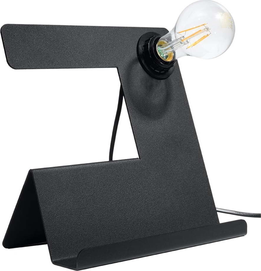 Černá stolní lampa (výška 24 cm) Gabriel – Nice Lamps Nice Lamps