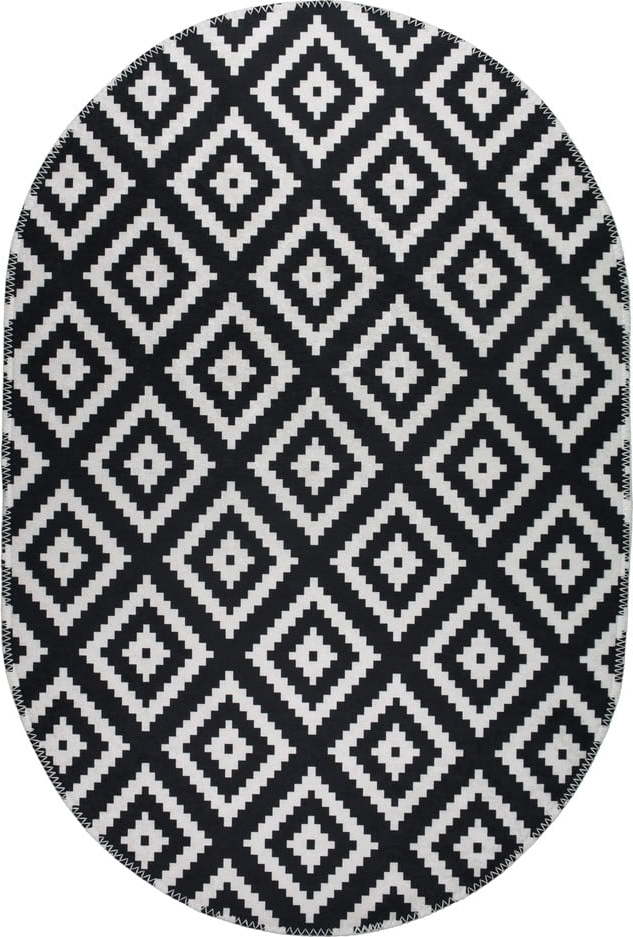 Černo-bílý pratelný koberec 80x120 cm – Vitaus Vitaus