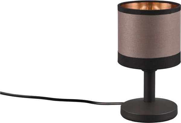 Černo-hnědá stolní lampa (výška 22 cm) Davos – Trio TRIO