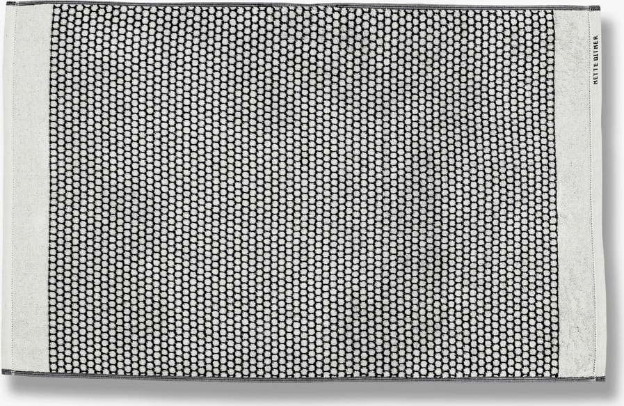 Černobílá textilní koupelnová předložka 50x80 cm Grid – Mette Ditmer Denmark Mette Ditmer Denmark