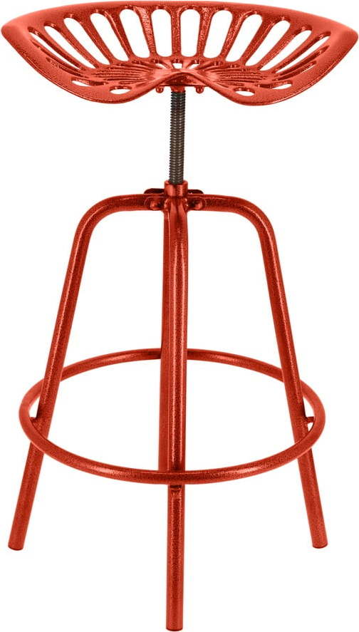 Červená kovová zahradní barová židle Traktor – Esschert Design Esschert Design