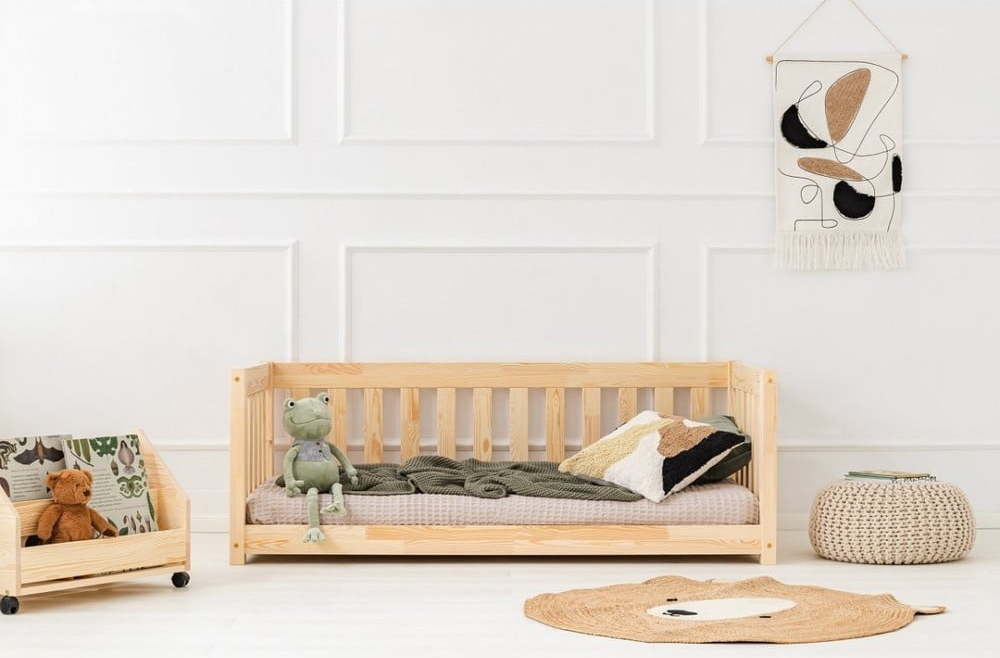 Dětská postel z borovicového dřeva v přírodní barvě 90x190 cm CPP – Adeko Adeko