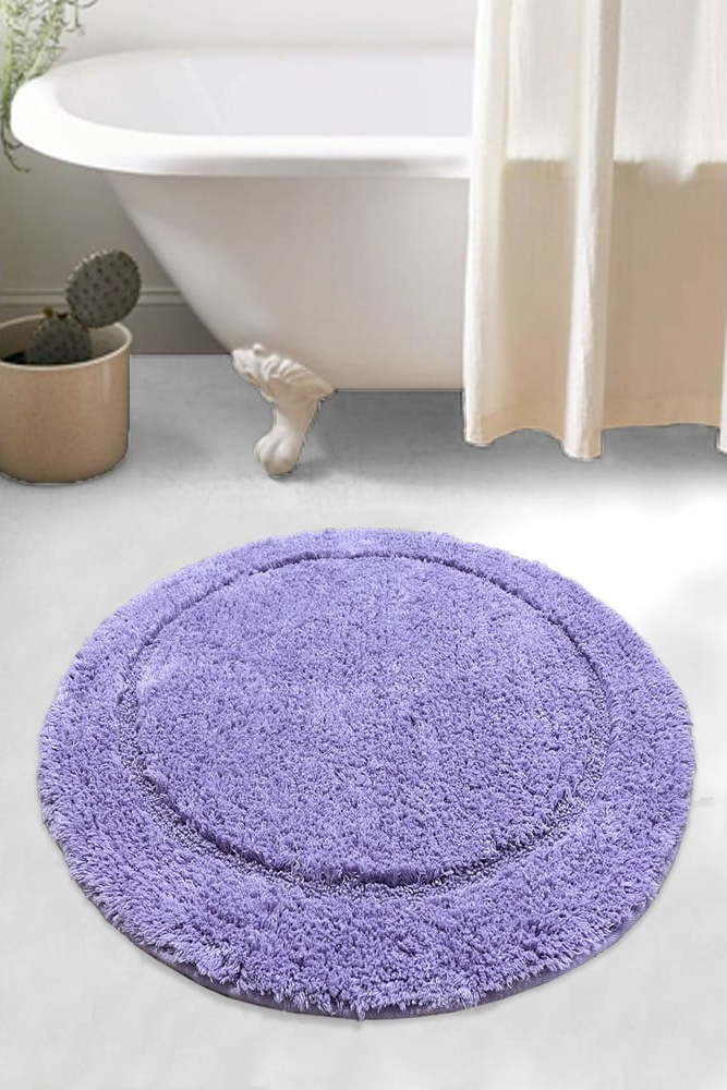 Fialová koupelnová předložka Wolle – Foutastic Foutastic