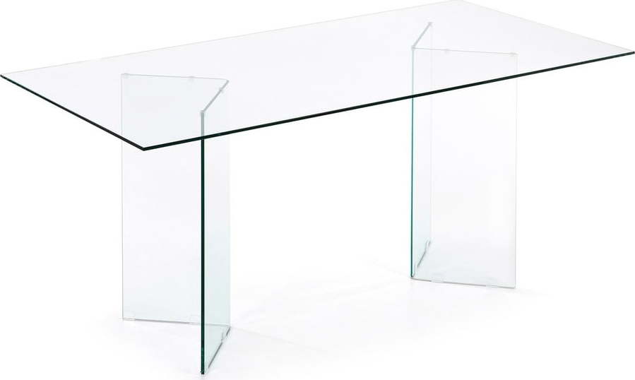Jídelní stůl se skleněnou deskou 90x200 cm Burano – Kave Home Kave Home
