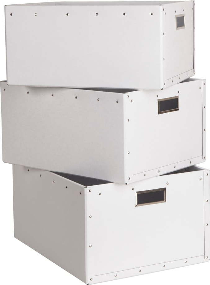 Kartonové úložné boxy s víkem v sadě 3 ks Ture – Bigso Box of Sweden Bigso Box of Sweden