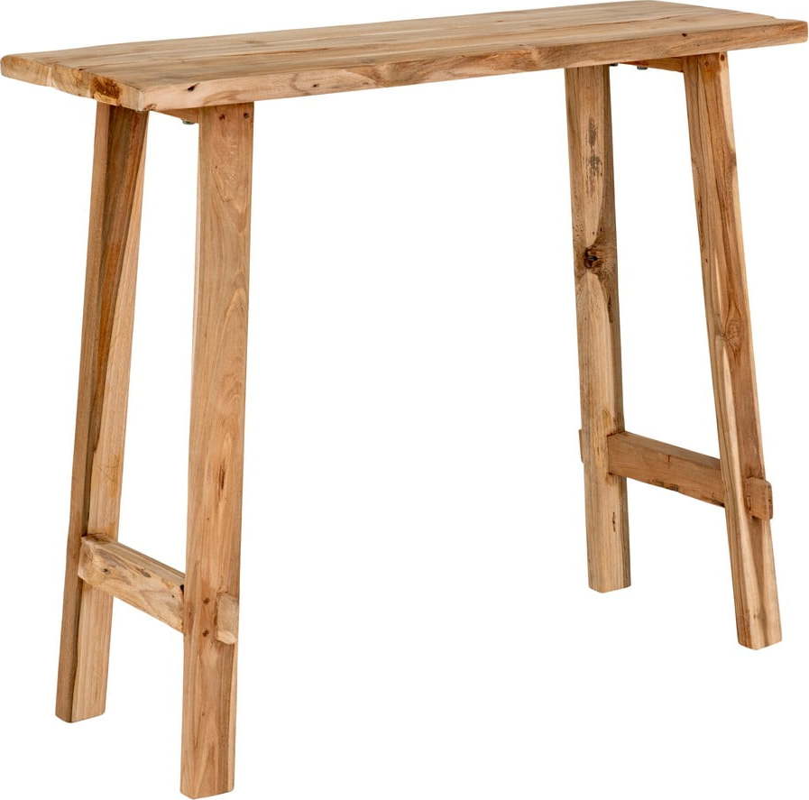 Konzolový stolek z teakového dřeva v přírodní barvě 30x90 cm Girona – House Nordic House Nordic