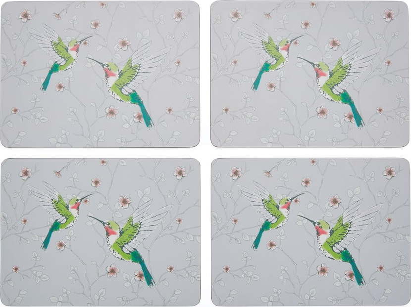 Korkové prostírání 4 ks 21.5x29 cm Hummingbirds - Cooksmart ® Cooksmart
