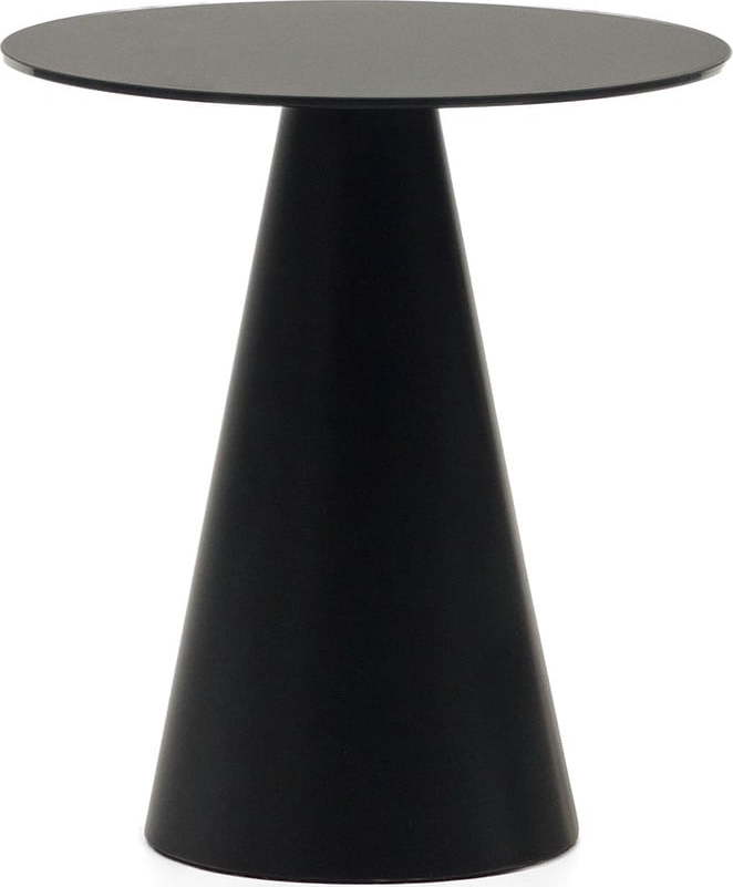 Kulatý odkládací stolek se skleněnou deskou ø 50 cm Wilshire – Kave Home Kave Home