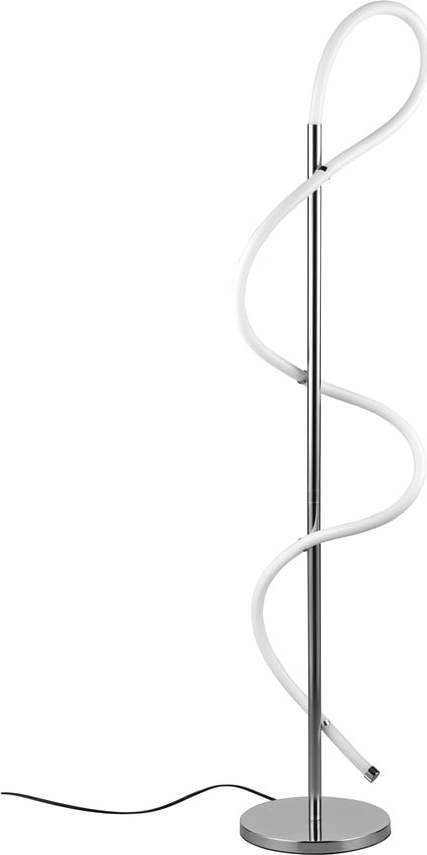 LED stojací lampa v leskle stříbrné barvě (výška 135 cm) Argos – Trio TRIO