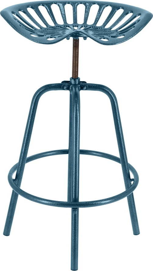 Modrá kovová zahradní barová židle Traktor – Esschert Design Esschert Design