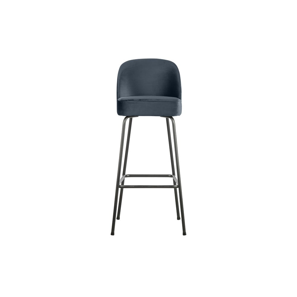 Modrá sametová barová židle 103 cm Vogue – BePureHome BePureHome