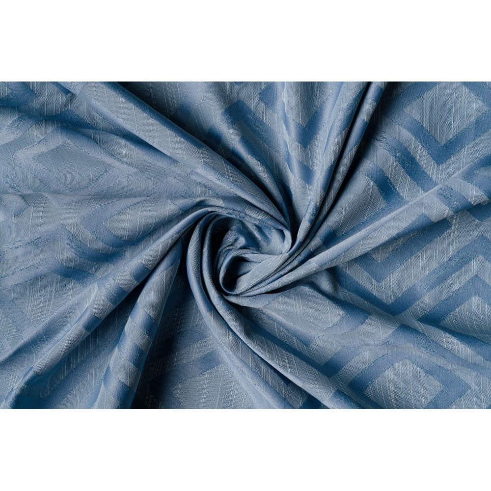 Modrý závěs 140x245 cm Giuseppe – Mendola Fabrics Mendola Fabrics