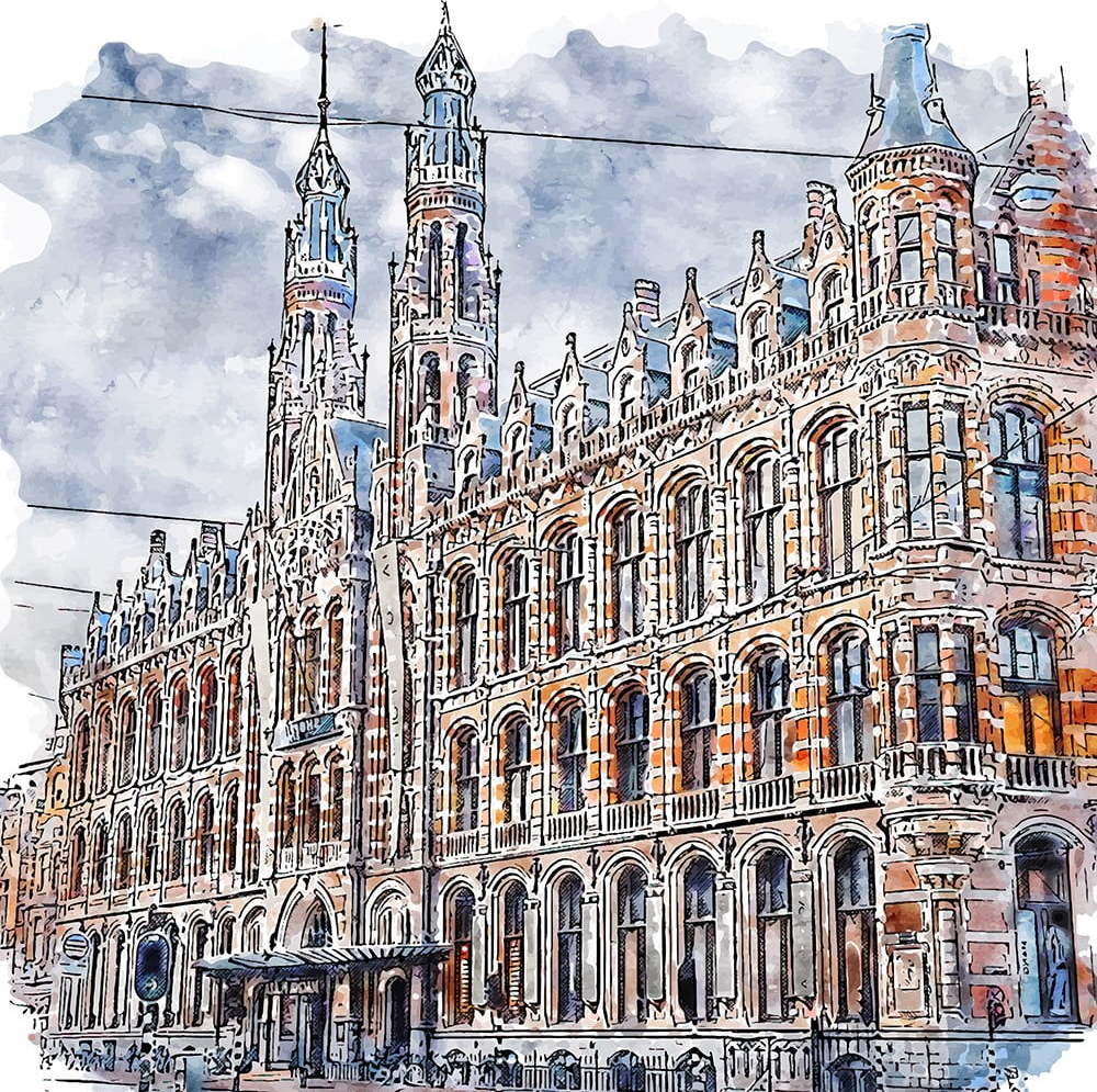 Obraz 30x30 cm Amsterdam – Fedkolor Fedkolor