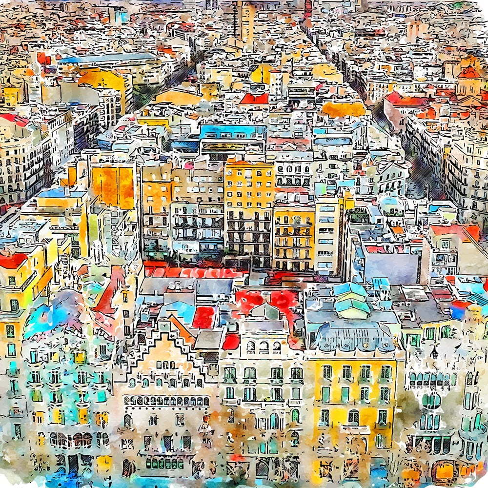 Obraz 50x50 cm Barcelona – Fedkolor Fedkolor