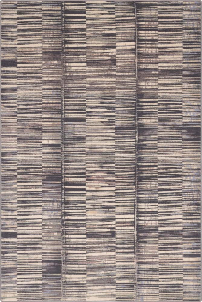 Šedý vlněný koberec 160x240 cm Grids – Agnella Agnella
