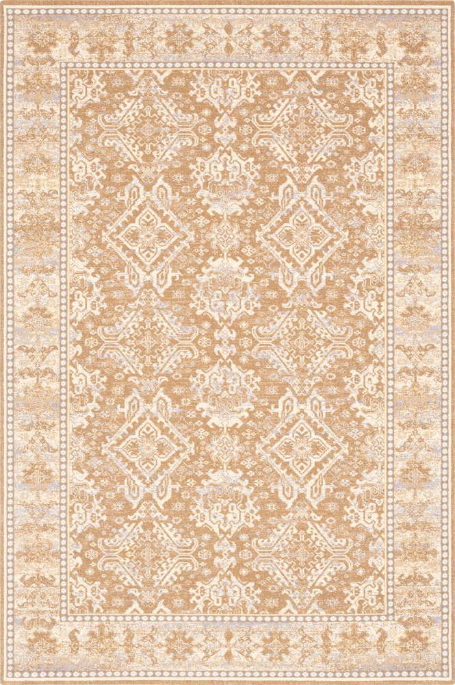 Světle hnědý vlněný koberec 100x180 cm Carol – Agnella Agnella