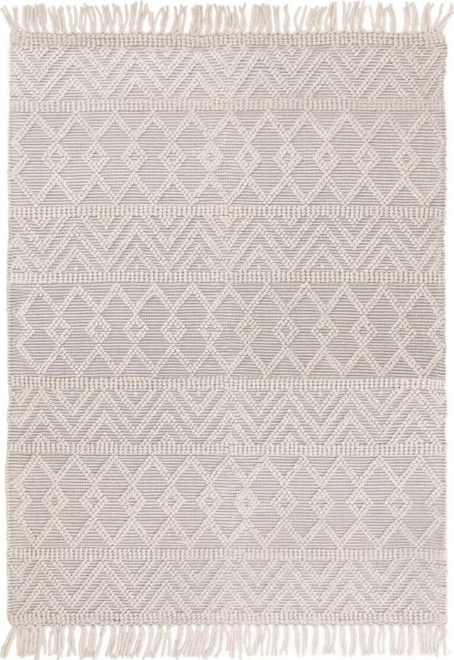 Světle šedý vlněný koberec 160x230 cm Asra – Asiatic Carpets Asiatic Carpets