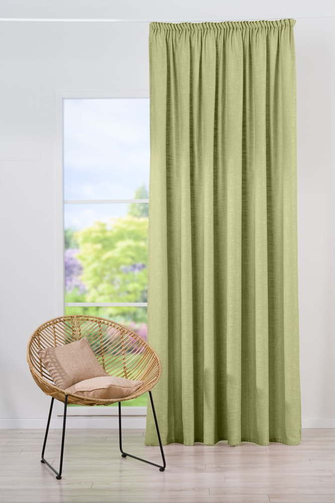 Světle zelený závěs 210x245 cm Riva – Mendola Fabrics Mendola Fabrics