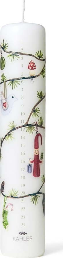 Svíčka s vánočním motivem doba hoření 56 h Hammershøi Christmas – Kähler Design Kähler Design