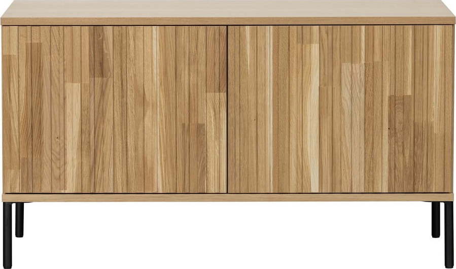 TV stolek z dubového dřeva v přírodní barvě 100x56 cm Gravure – WOOOD WOOOD
