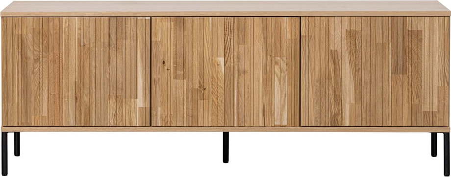 TV stolek z dubového dřeva v přírodní barvě 150x56 cm Gravure – WOOOD WOOOD