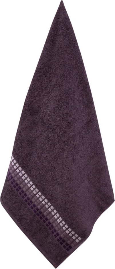Tmavě fialový bavlněný ručník 50x100 cm Darwin – My House My House