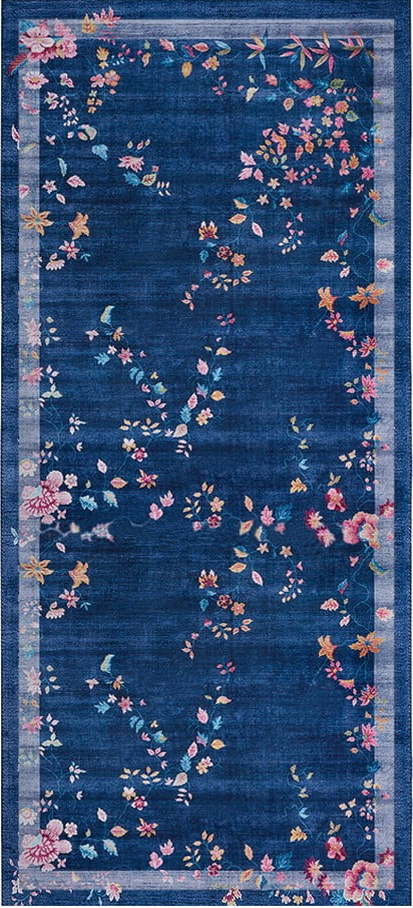 Tmavě modrý koberec běhoun 80x200 cm Amira – Hanse Home Hanse Home