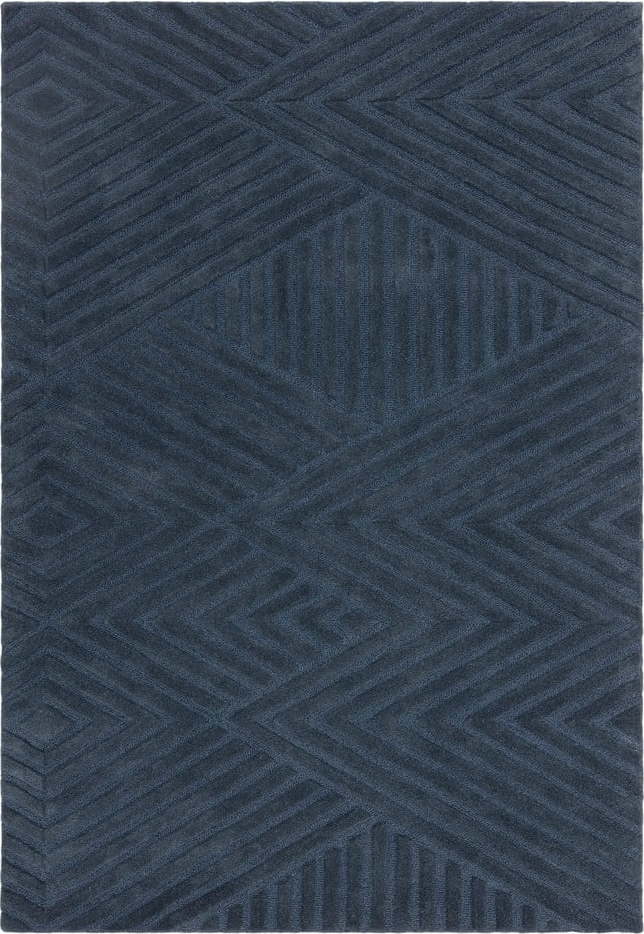 Tmavě modrý vlněný koberec 200x290 cm Hague – Asiatic Carpets Asiatic Carpets
