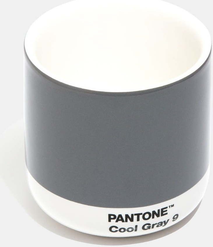 Tmavě šedý keramický hrnek 175 ml Cortado Coold Gray 9 – Pantone Pantone