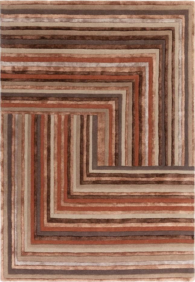 Vlněný koberec v cihlové barvě 160x230 cm Network Terracotta – Asiatic Carpets Asiatic Carpets